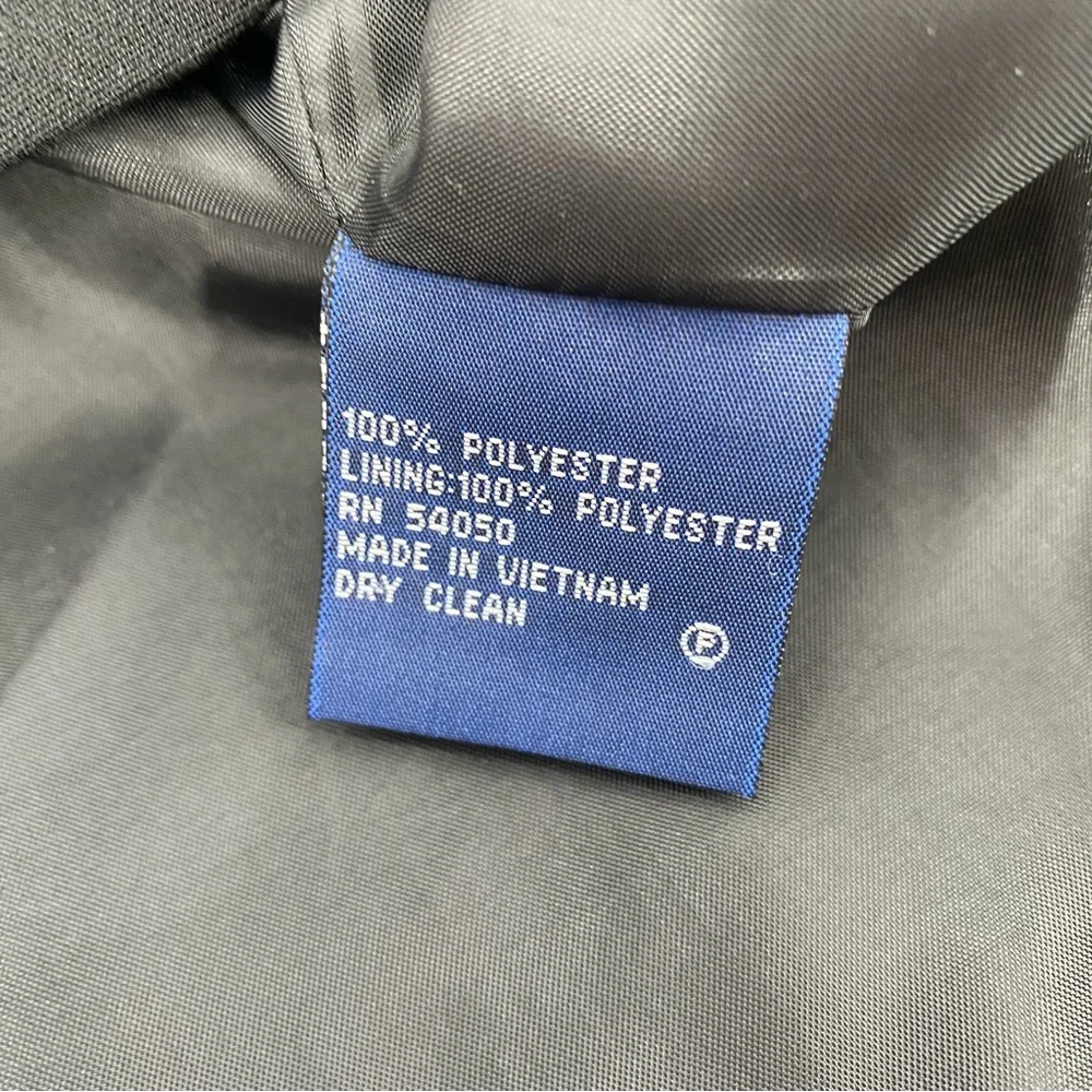 Evan-Picone Blazer Suit Jacket 16 Womens Black Waffle Texture 3 Button Career - Picture 4 of 12